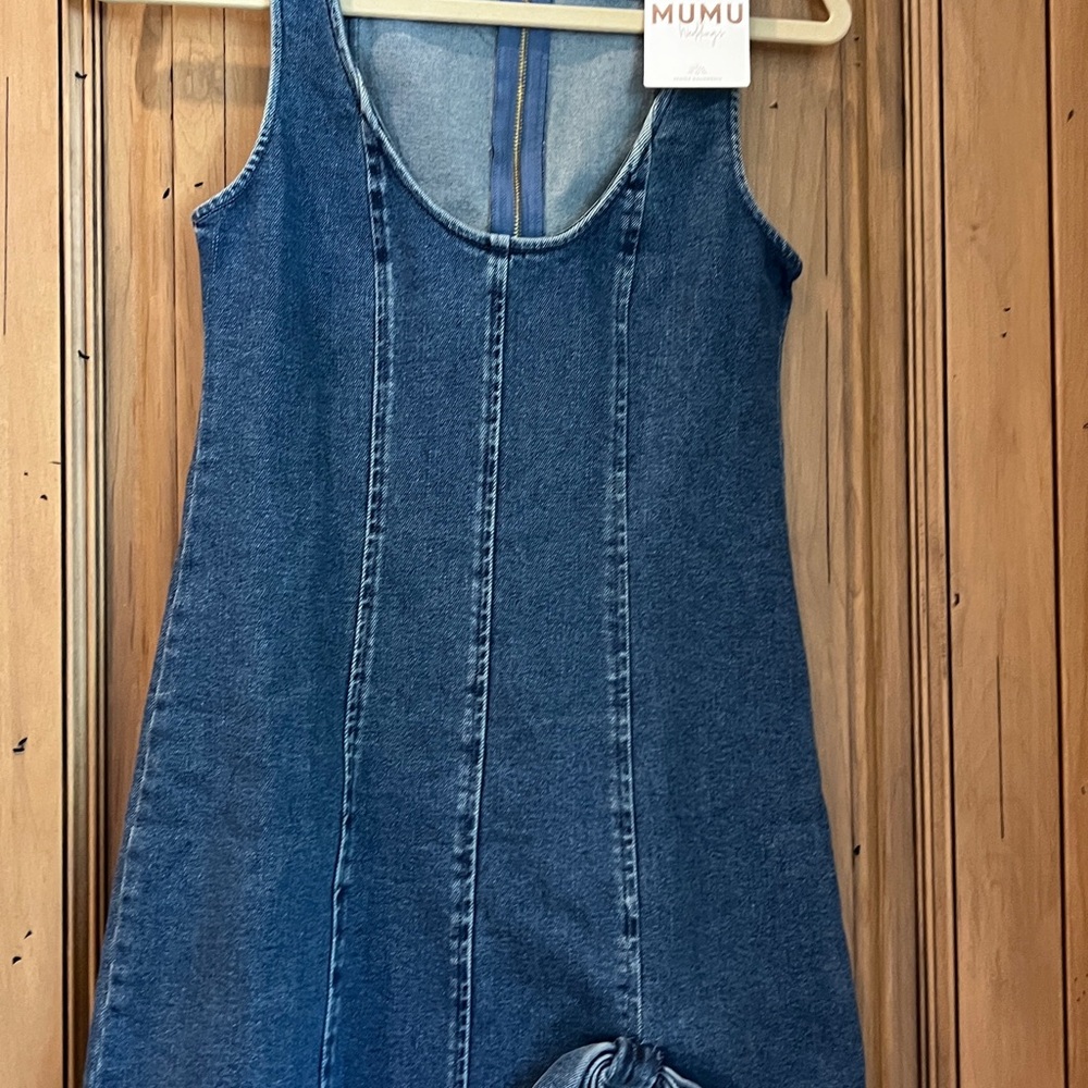 Show Me Your MuMu Blue Denim Mini Dress - Picture 4 of 7
